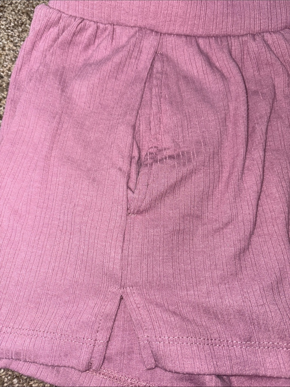 Auden Ribbed Tank & Short Set - Dusty Rose - Picture 8 of 8